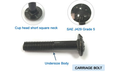 DIN603 Galvanised Steel Bolts , Exterior Carriage Hardened Carriage Bolts Chrome