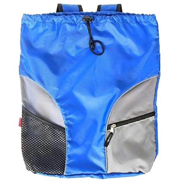 Рюкзаки продуктов голубого Drawstring нейлона выдвиженческие для плавать ботинок Gymsack