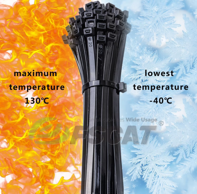 300mm Length Colour Cable Ties Multi Purpose Flamme Retardant Heavy Duty