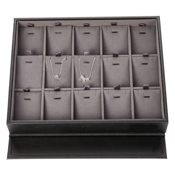 Поднос ювелирных изделий шкентелей кожаный, износоустойчивый Стакабле организатор ювелирных изделий