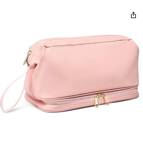 Large Travel Toiletry Bag for men women,Makeup Organizer Bag, Dopp Kit,Waterproof Hanging Cosmetic Bag for Toiletries Accessories