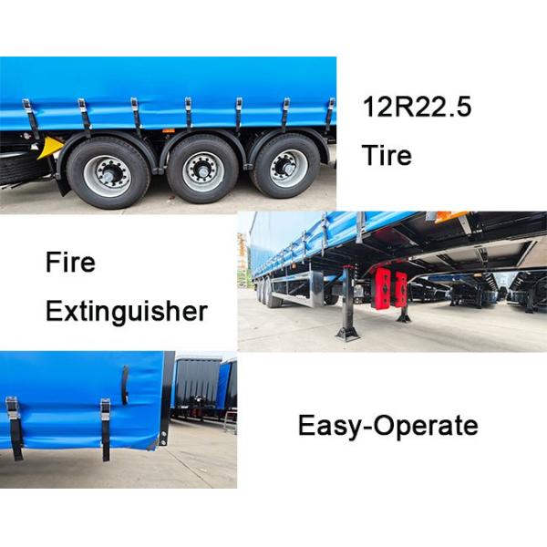 TITAN 3 Axle Pvc Tautliner Curtains Price | Side Curtain Trailer for Sale