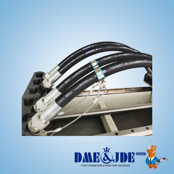 Hose Cable Assemblies For Flange Connector Limit The Trajectory Of The Hose