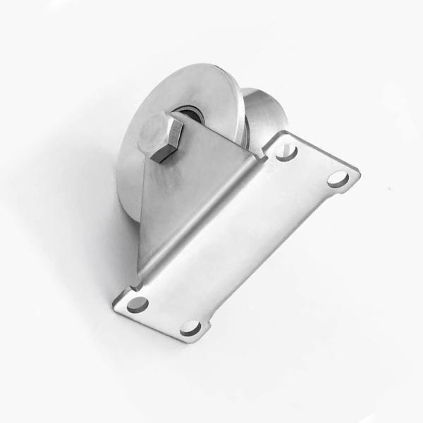 Rueda de ranura de acero inoxidable ruedas de rueda de rueda de trabajo pesado ruedas de puerta corredera