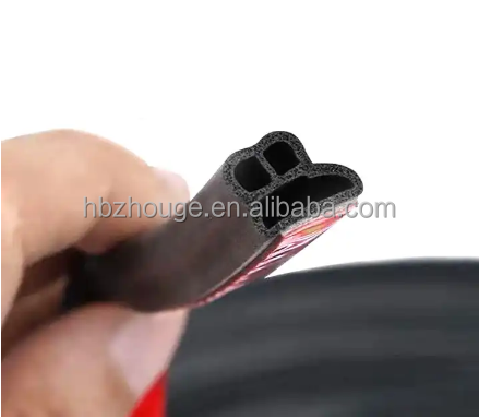 Revestimiento de goma en forma de U con cerradura de plástico Vinyl Edge Revestimiento de moldeo con inserción de cinturón de acero Perfecto