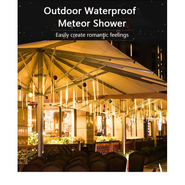 Lamp Luminous Efficiency 90lm/w Waterproof LED Meteor Shower Light for Christmas Tree
