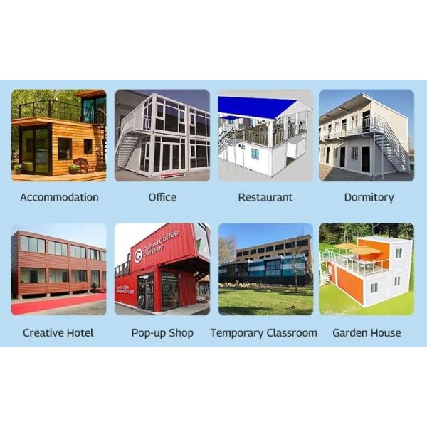 Quick Installation Flat Pack Container House Water-Proof Prefabricated House for House in 20ft 40ft Size