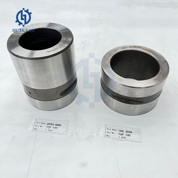 KRUPP TOP100 Hydraulic Hammer Spare Parts Inner Outer Complete Bushing Apply for Machinery Hydraulic Breaker 42CrMo Bushing for Set
