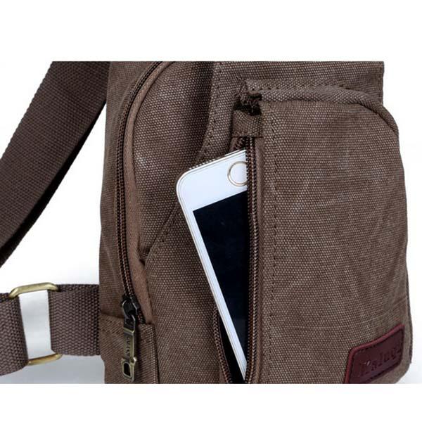 Fashion Canvas Lesiure Shoulder BagTote Bag Sling Bag Nylon Waist Purses Bag Phone Bag