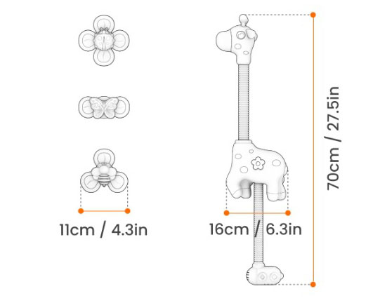 PC Plastic Electric Sprinkler for Baby Shower Toys 0-3-Year-Old Children's Bathroom