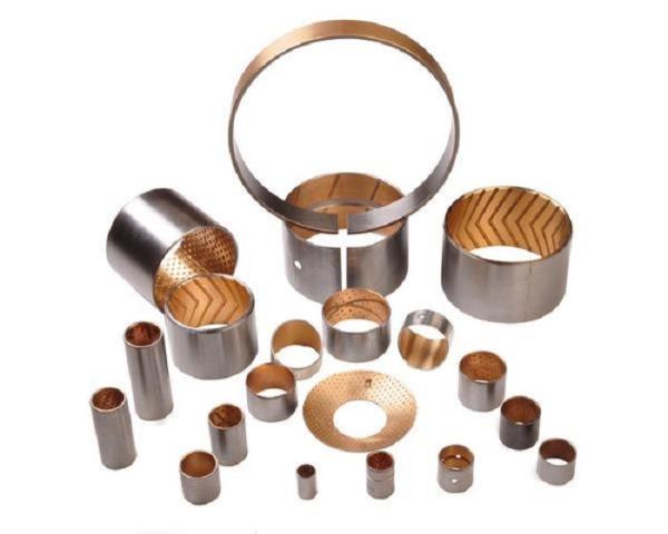 Bronze Alloy Sintered Bimetal Bearing Bushes Convenient Installation High Hardness
