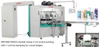 Máquina automática de estampação de folha de alumínio a quente de 60 HZ equipamento de estampação a quente de 45 pcs/minuto