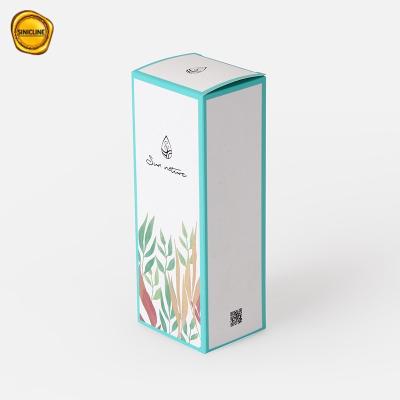 5.5cm Ivory Folding Skincare Packaging Box Lotion Color Printing
