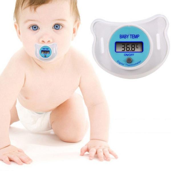 Waterproof 3 minutes Medical Digital Thermometer Infant Pacifier Thermometer