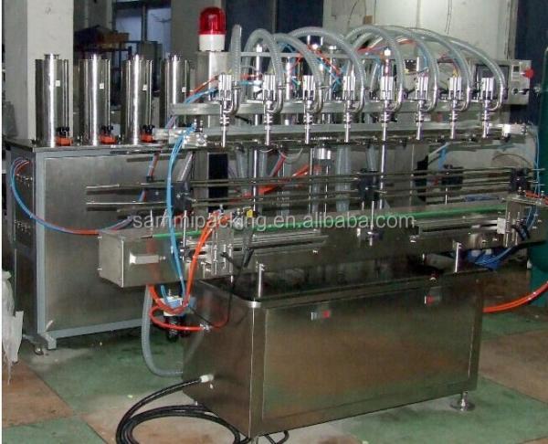 自動ピストン液体ボトル 詰め込み 蓋付け レーベル 機械