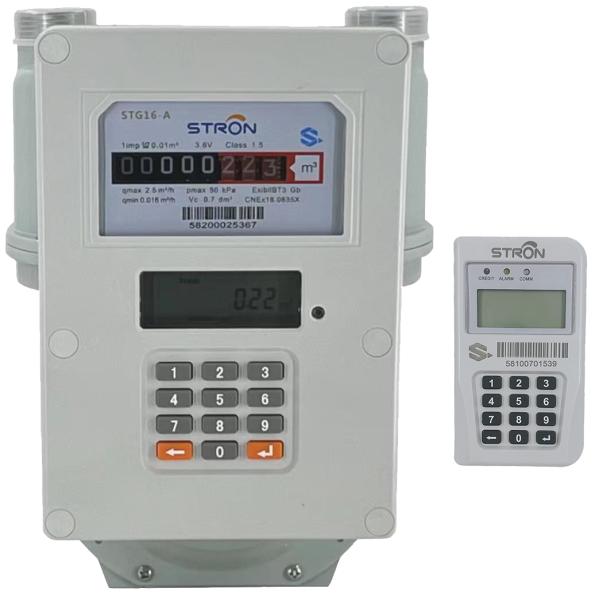 STS Split-Type Prepaid Gas Meter  and an independent Customer Interface Unit CIU  Leveraging 300–400m RF communication capability