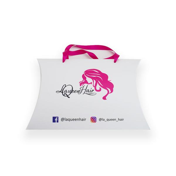 Pillow Type Wig Packaging Box OEM Hair Extension Packaging Boxes