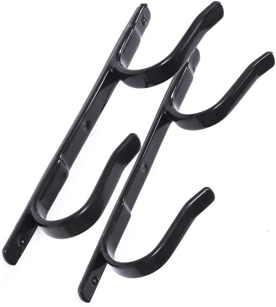 Black Metal Gun Hook holder Bow & Tool Rack for Autos & Trucks Adjustable 9 to 14 Gun Rack