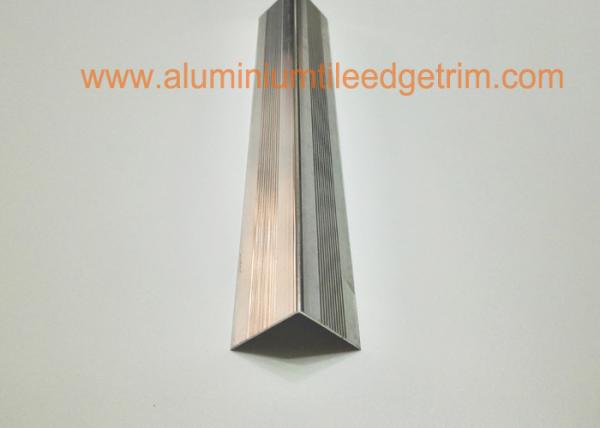 Right Angle Shaped Aluminium Metal Stair Nosing For Concrete Steps Long Lifespan
