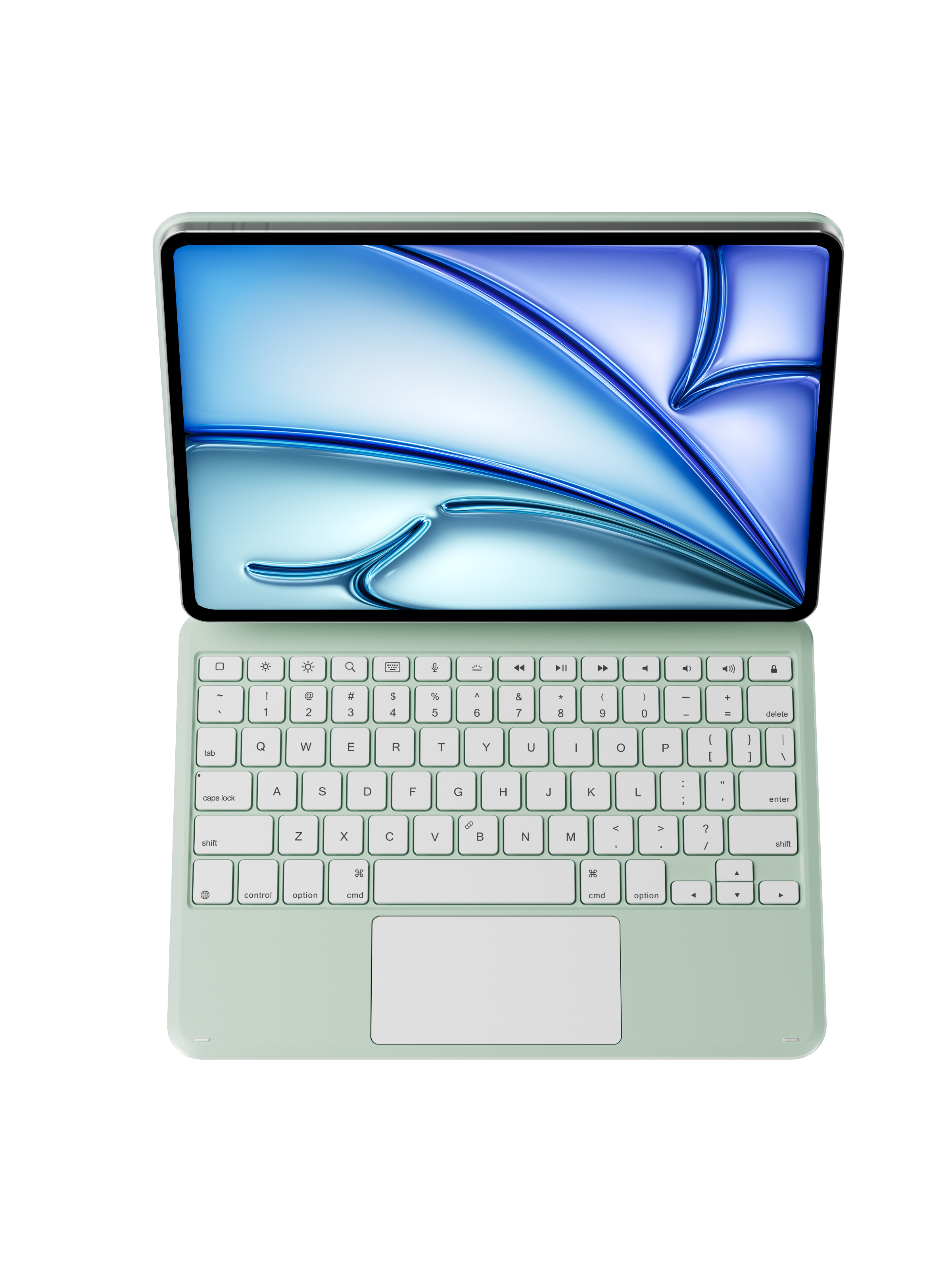 Laudtec Aluminum Magnetic Keyboard Case for iPad Air M4 Customize OEM ODM Wireless Keyboard for ipad A16 11'' case with Trackpad