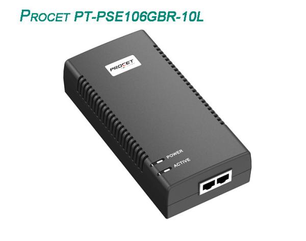 Overload Protection 100-240Vac 10G PoE Injector 90W
