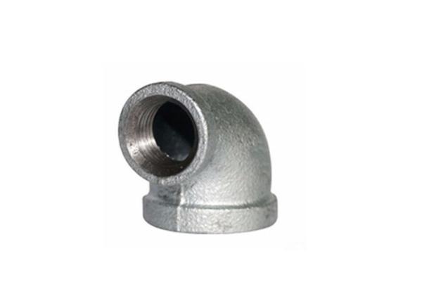 Casting Technics Malleable Iron Elbow Threaded Pipe Connectors Impact Resistance