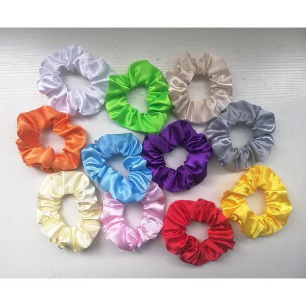 Durable Brown Stretchy Hair Ties Pack Ring Girls LED Luminous Satin Colorful Party 11cm