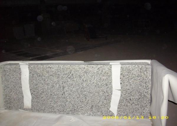 Eased Edge White Granite Slab Countertops Granite Vanity Tops For Bathroom
