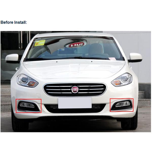 Fiat Viaggio DRL LED Daytime Running Light daylight car exterior lights