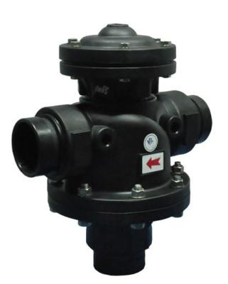 Válvula de controle plástica do remoinho/libra por polegada quadrada automática da pressão da válvula 20 - 125 do remoinho