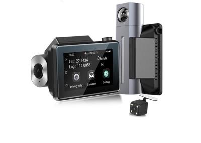 Carro remoto DVR do monitor 4G de Android 8,1 WDR APP com lente dupla