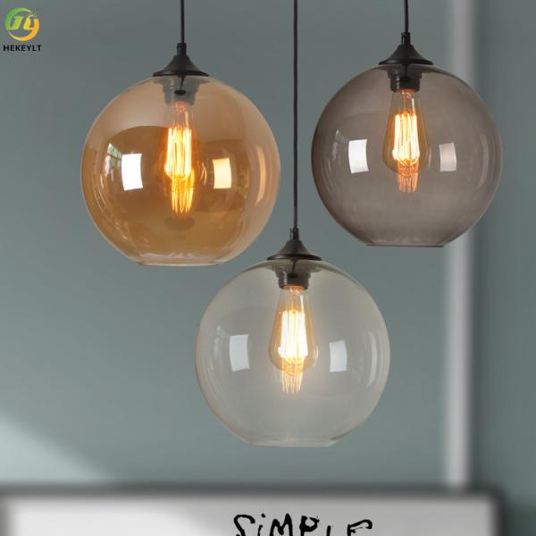 40W E26 Glass Nordic Pendant Light  For Hotel / Showroom / Bedroom
