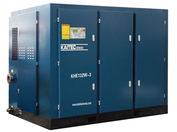 Shockproof large Silent Screw electric air compressor PLC controlled 90kW