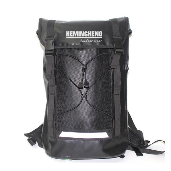 25L 500D PVC Tarpaulin Laminated Rolltop Rucksack For Camping Hiking