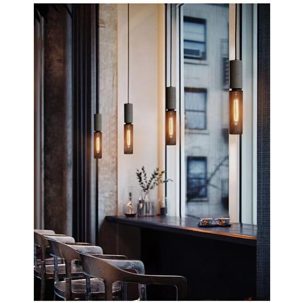 Industrial Pendant Lights Interior Iron Lampshade Bar Table living room Cement Pendant Lights(WH-VP-181)