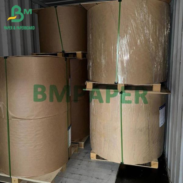Brown / White Virgin Kraft Paper 90gram 102cm Wide For Cement Bags