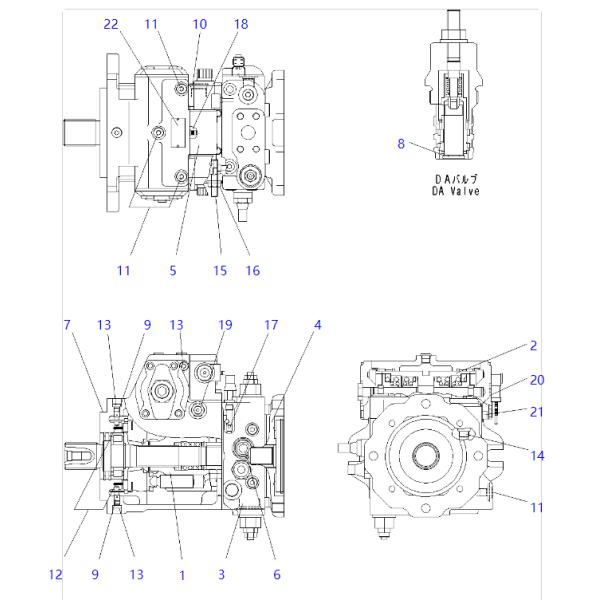 418-18-31101 418-18-31104 4181831101 4181831104 WA250-6 HST Гидравлический насос