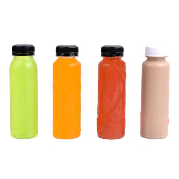 300ml 350ml 400ml Pet Plastic Beverage Bottle for Beverage Customization and Branding