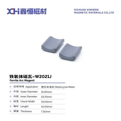 High-Temperature Firing Permanent Magnet Ferrite For Motorcycle Motor W2021J
