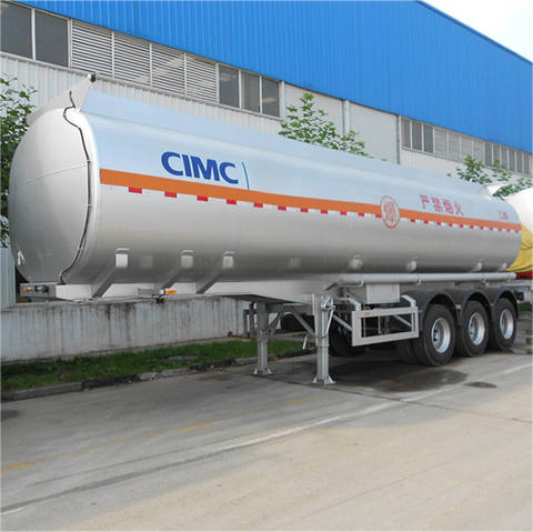 CIMC 3 Axles 8000L/5500L/7000L/7500L Gasoline and Diesel 4 compartments design 28 KL Steel Fuel hydraulic Tank Trailer