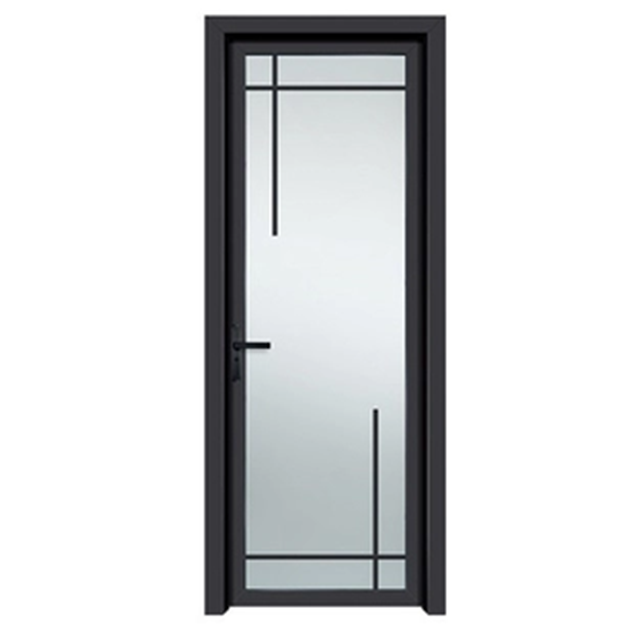 Heavy Duty Double Glass Front Aluminum Swing Door Sound Insulated
