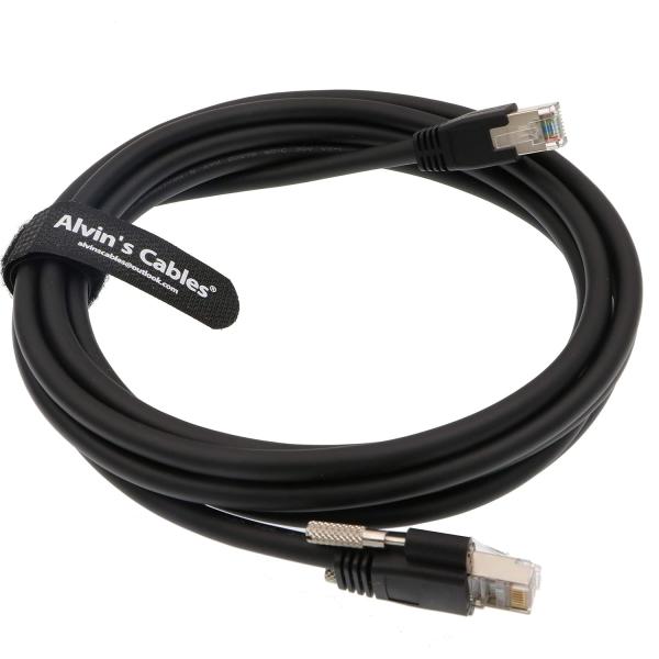 Alvin's GigE Vision CAT6a Cable, 9.84ft, Shielded, High-Flex, RJ45 Lock