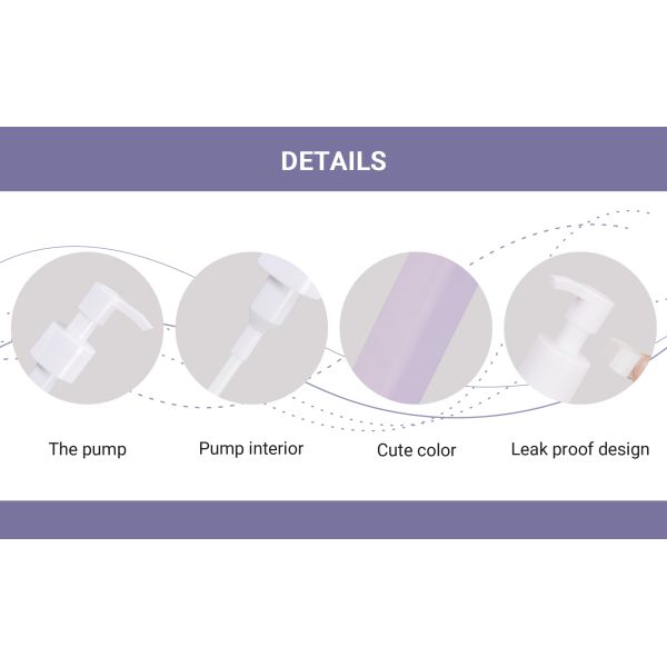 250ml Empty Plastic Cosmetic Bottle Leak Proof Shampoo Skin Care Packaging Travel Toiletries