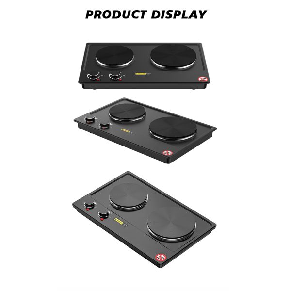 Professional Kitchen Electric Stove Featuring Multiple Heat Settings and Easy Cleaning Design for Food