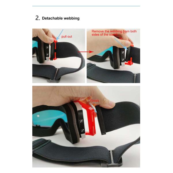 Adjustable Anti Slip Elastic Strap Sport Motocross Glasses for Dust Proof Performance
