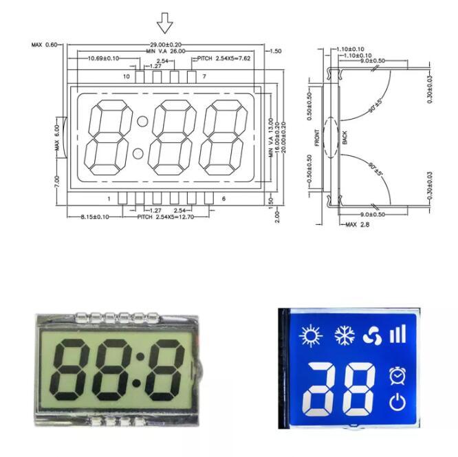 Подгонянный модуль дисплея LCD матрицы точки индикаторной панели электроники