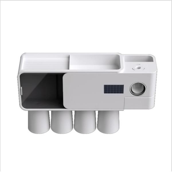 Suction Type 30RH UV Toothbrush Holder , DC3.7V Toothbrush Sanitizer Holder