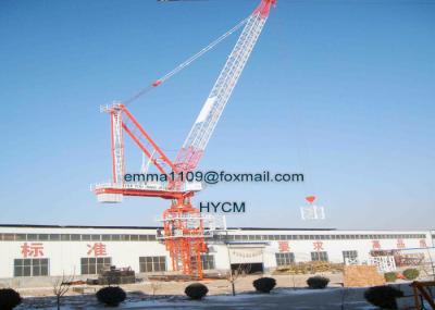 8 toneladas D120 45M Boom Luffing Tower Cranes Construção Construção Cranes