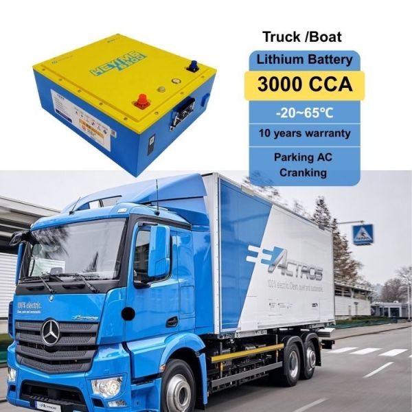 CCA 3000A Self Heating 24V Lithium Battery Powered Truck Air Conditioner Truck Starter Lithium Ion Battery