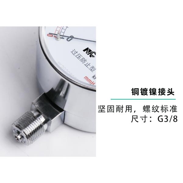 Покрытый никелем манометр нержавеющей стали